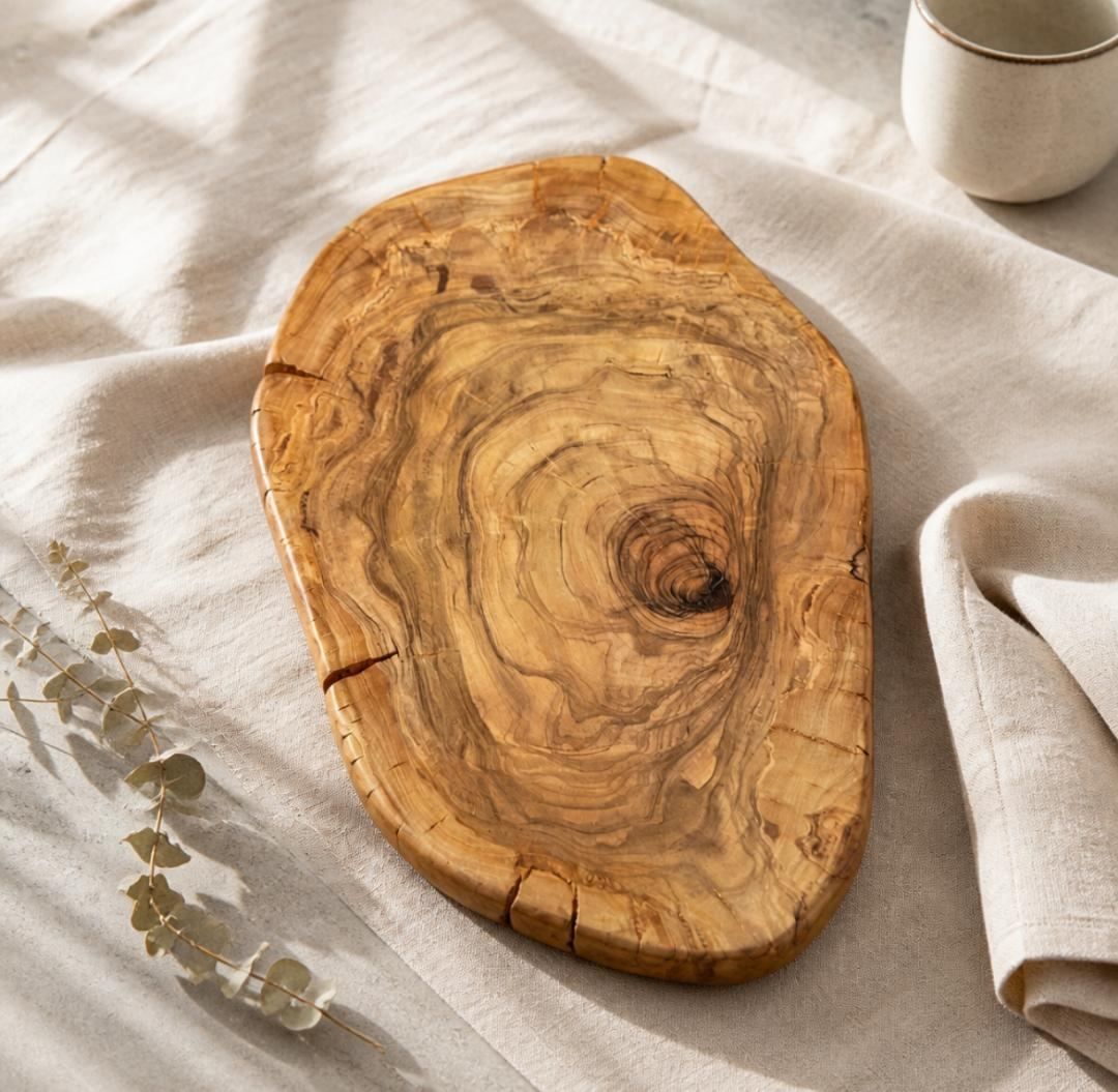 Large Handcrafted Olive Wood Bowl