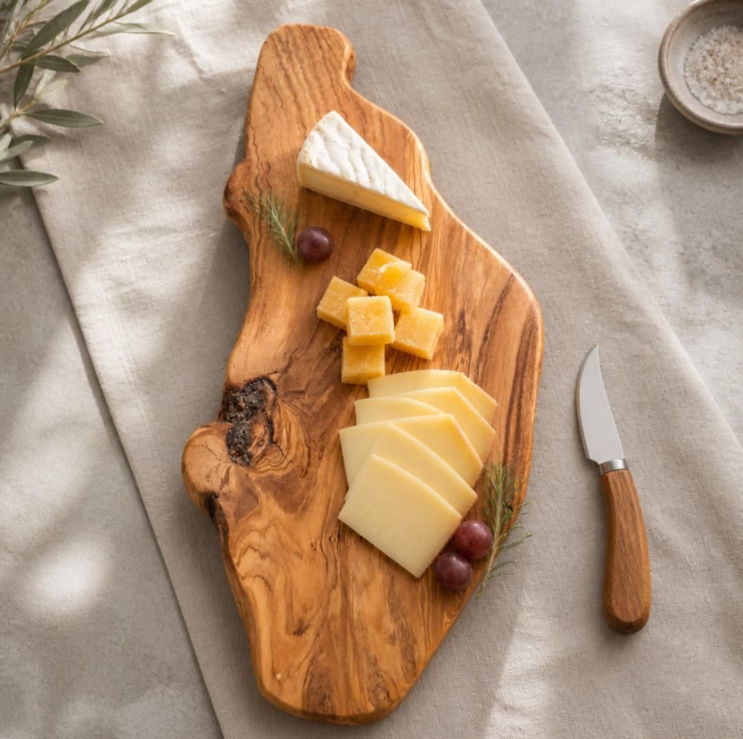 Handmade Olive Wood Cheese Board