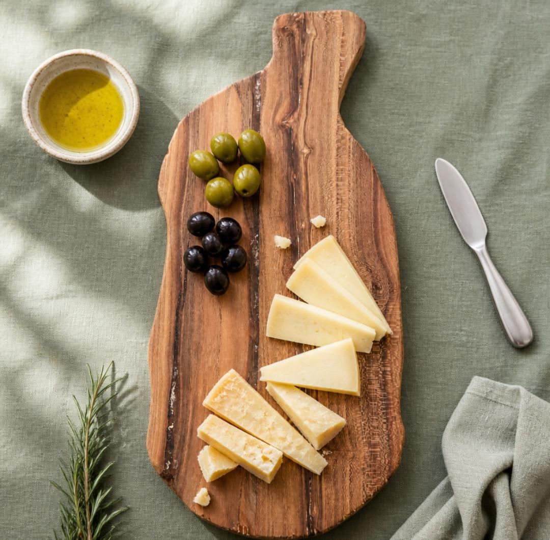Small Almond Wood Tapas Board 